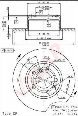 Brake Disc (628.1457)