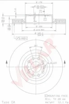 Brake Disc (628.2166)