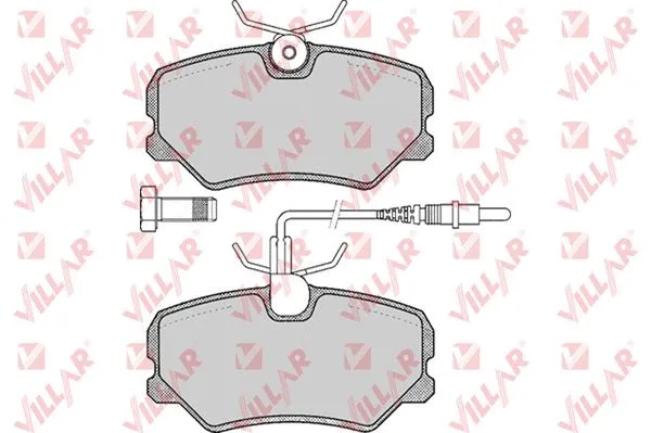 Brake Pad Set, disc brake (626.0293)