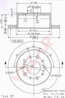 Brake Disc (628.1848)