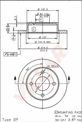 Brake Disc (628.1017)