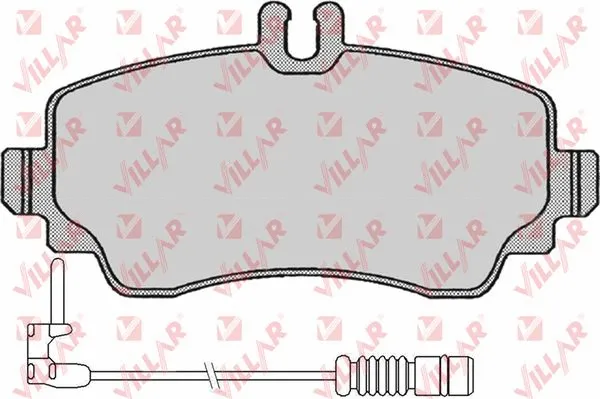 Brake Pad Set, disc brake (626.0670A)