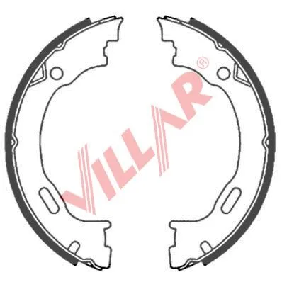 Brake Shoe Set, parking brake (629.0836)