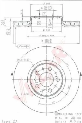 Brake Disc (628.1633)