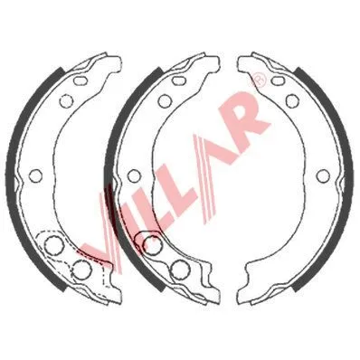 Brake Shoe Set, parking brake (629.0847)