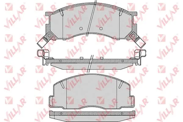 Brake Pad Set, disc brake (626.1126)
