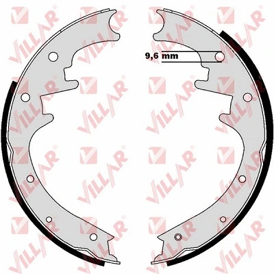 Brake Shoe Set (629.0278)