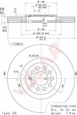 Brake Disc (628.1694)