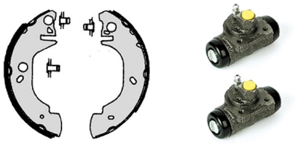 Brake Shoe Set (608.7990)