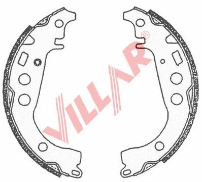 Brake Shoe Set (629.0707)