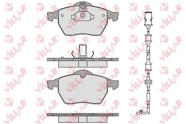 Brake Pad Set, disc brake (626.0635A)