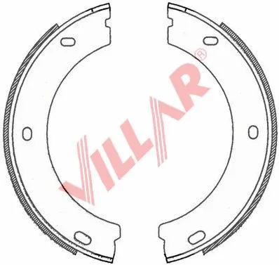 Brake Shoe Set, parking brake (629.0758)