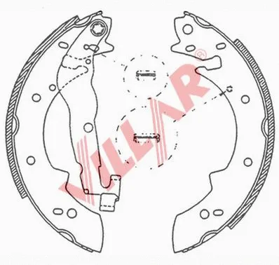 Brake Shoe Set (629.0524)