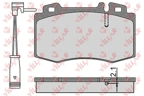 Brake Pad Set, disc brake (626.0899A)