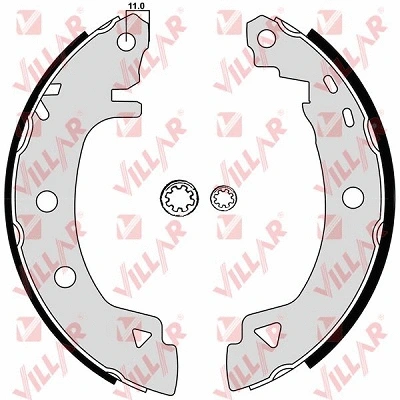 Brake Shoe Set (629.0484)