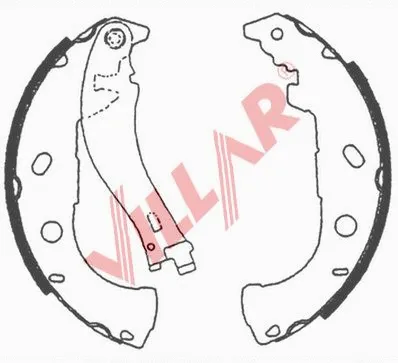 Brake Shoe Set (629.0688)