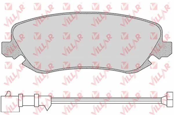 Brake Pad Set, disc brake (626.0842)