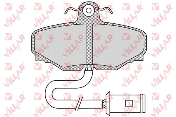 Brake Pad Set, disc brake (626.0741)