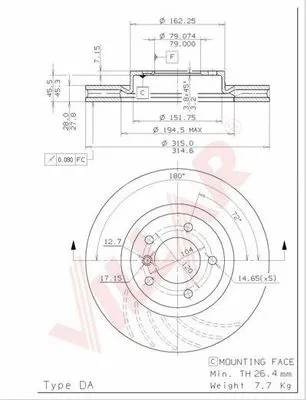 Brake Disc (628.1876)