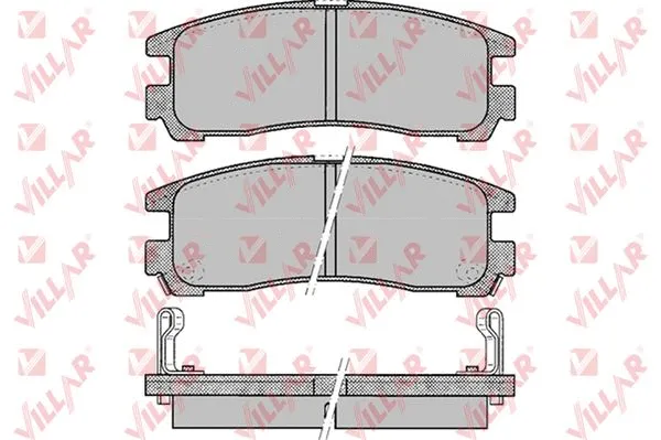 Brake Pad Set, disc brake (626.0043)