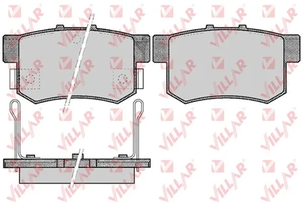 Brake Pad Set, disc brake (626.0508)