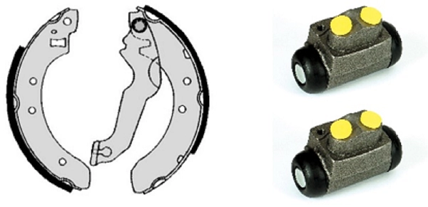 Brake Shoe Set (608.7910)