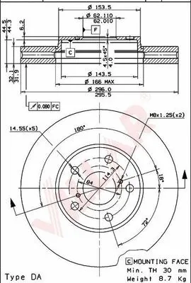 Brake Disc (628.1969)