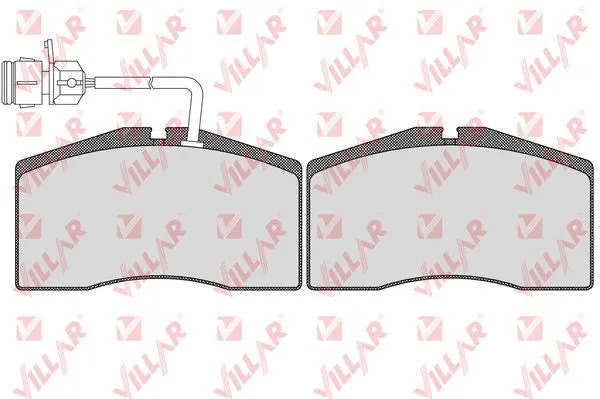 Brake Pad Set, disc brake (626.1675)