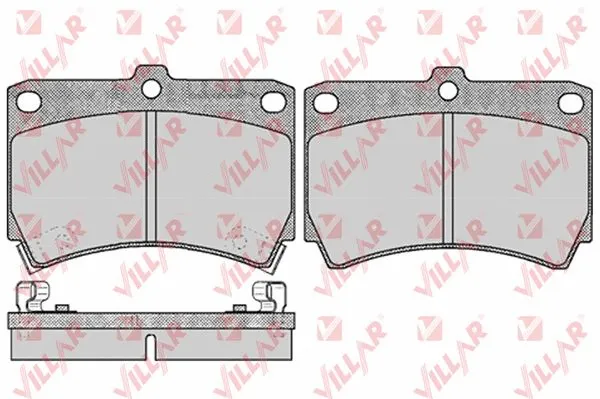 Brake Pad Set, disc brake (626.0366)