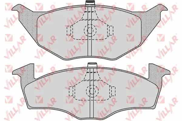 Brake Pad Set, disc brake (626.0776)