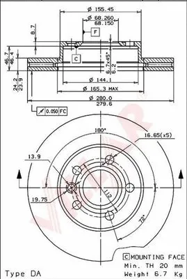 Brake Disc (628.1789)