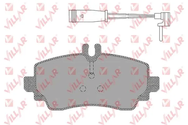 Brake Pad Set, disc brake (626.1387)