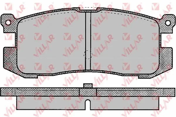 Brake Pad Set, disc brake (626.0037)