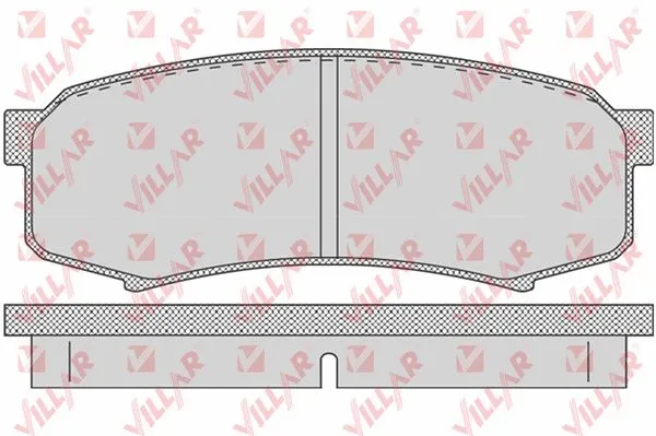 Brake Pad Set, disc brake (626.0749)