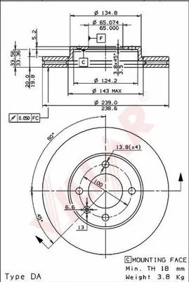 Brake Disc (628.0651)
