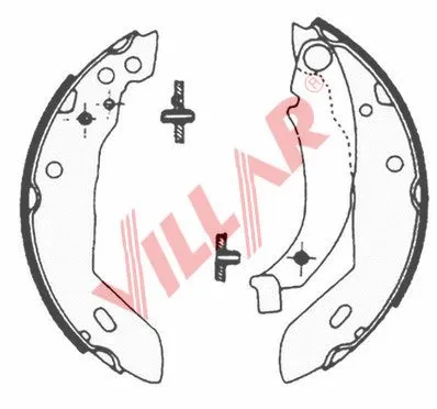 Brake Shoe Set (629.0563)