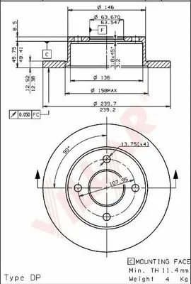 Brake Disc (628.1536)