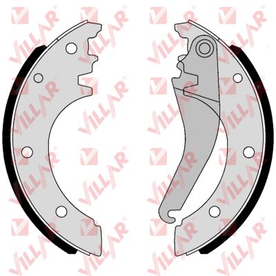 Brake Shoe Set, parking brake (629.C207)