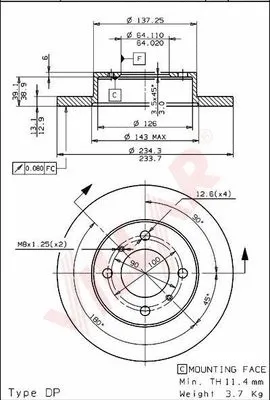 Brake Disc (628.1403)