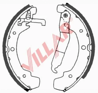 Brake Shoe Set (629.0671)