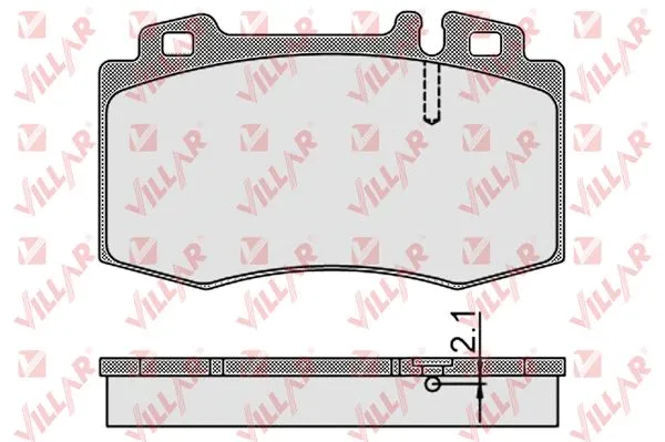 Brake Pad Set, disc brake (626.0899)