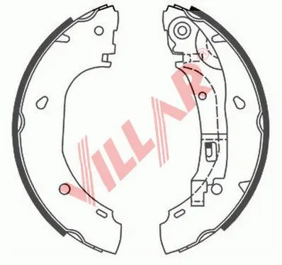 Brake Shoe Set (629.0808)