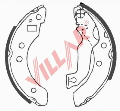 Brake Shoe Set (629.0608)