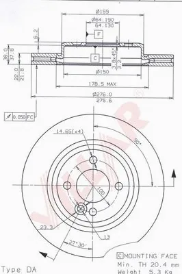 Brake Disc (628.1822)