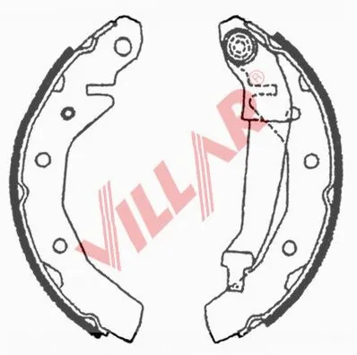 Brake Shoe Set (629.0710)