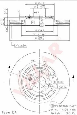 Brake Disc (628.2180)