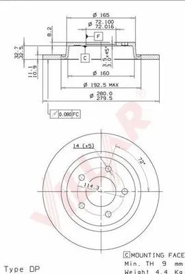 Brake Disc (628.2044)