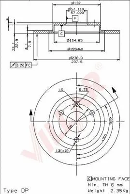 Brake Disc (628.0255)