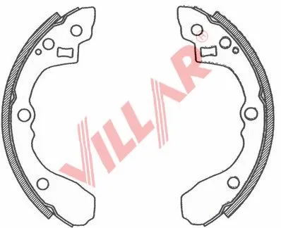 Brake Shoe Set (629.0729)