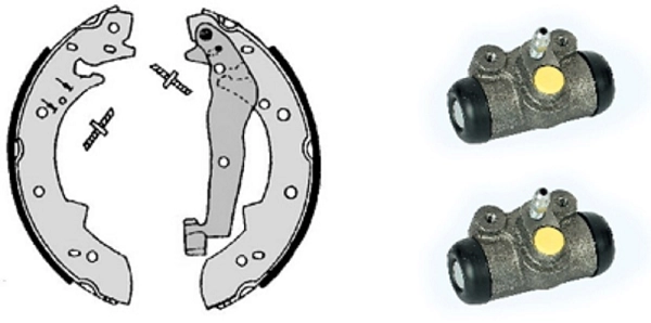 Brake Shoe Set (608.8022)